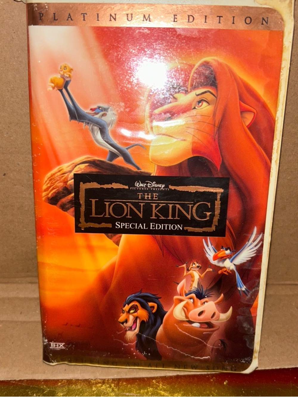 The Lion King Mixed Media Wall Art - Orange Red Gold